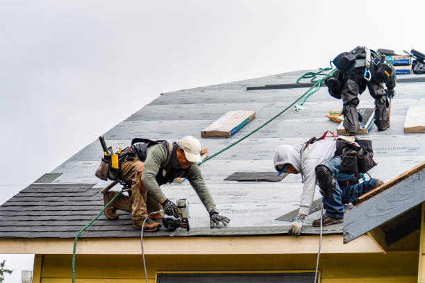 Professional Emergency Roof Repair technician working in Zieglerville, PA